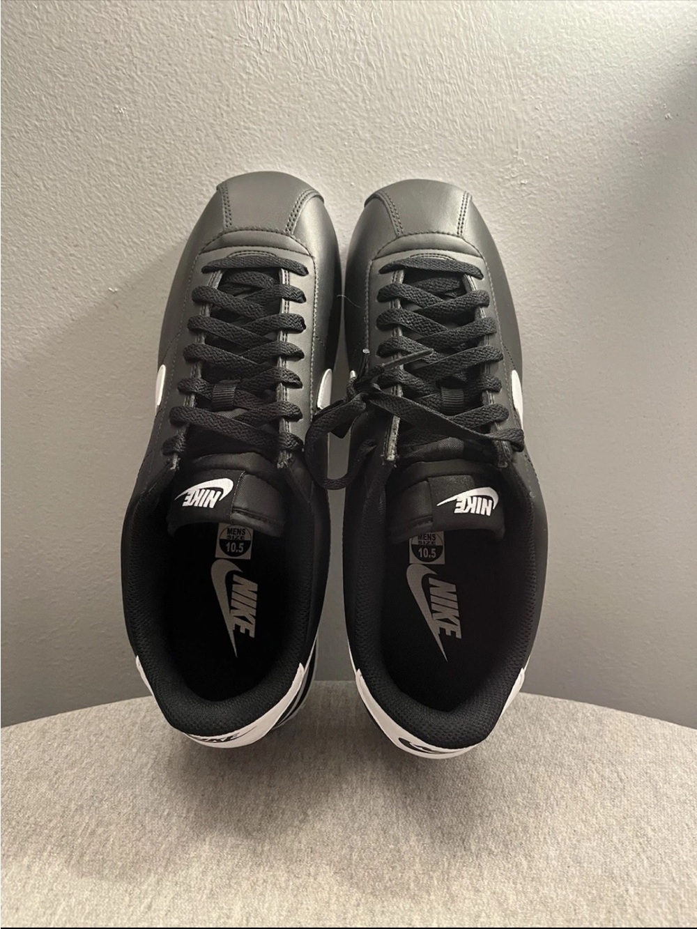 Nike Cortez Black White Sneaker Men's Athletic Shoe Size 9.5 DM4044-001 - Picture 8 of 11